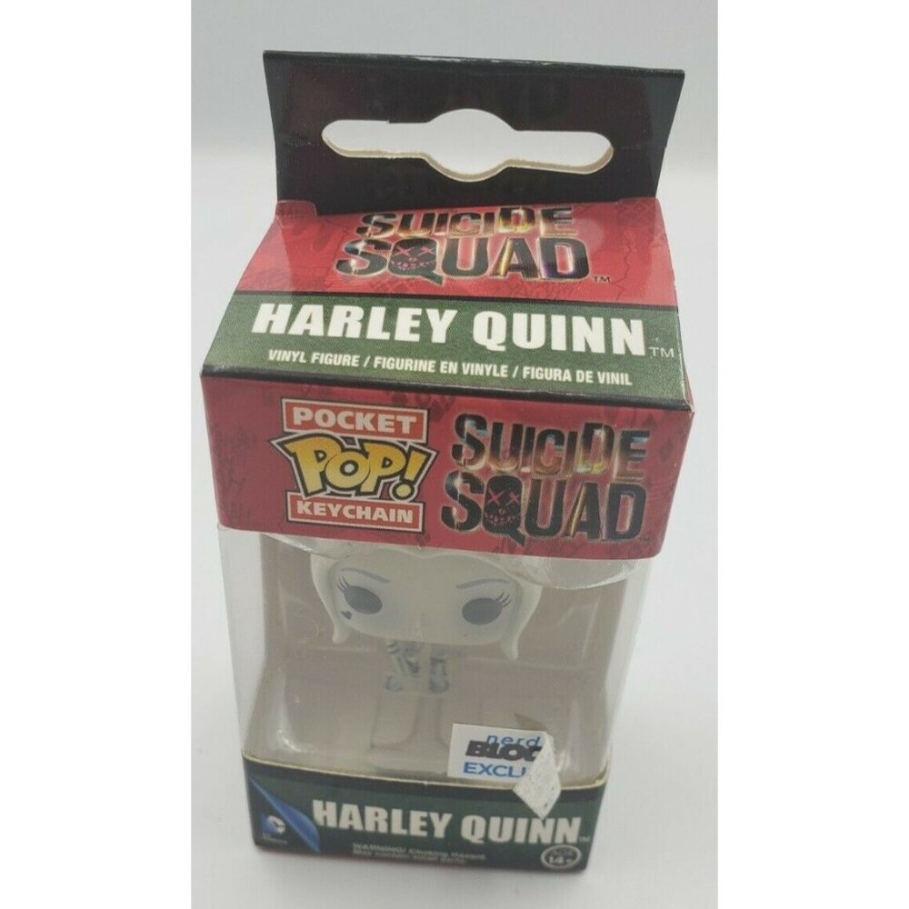 HARLEY QUINN Nerd Block Exclusive Pocket Pop! DC Suicide Squad Keychain -B